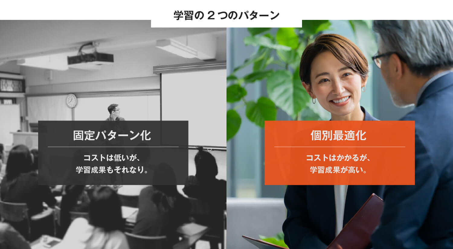 2つの学習パターン