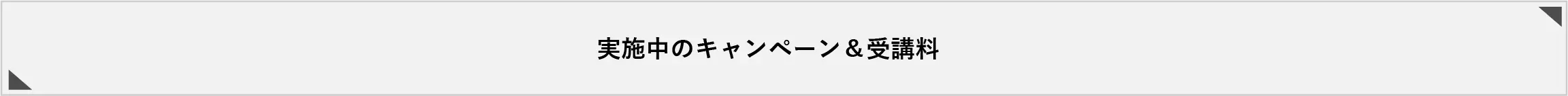 実施中のキャンペーン