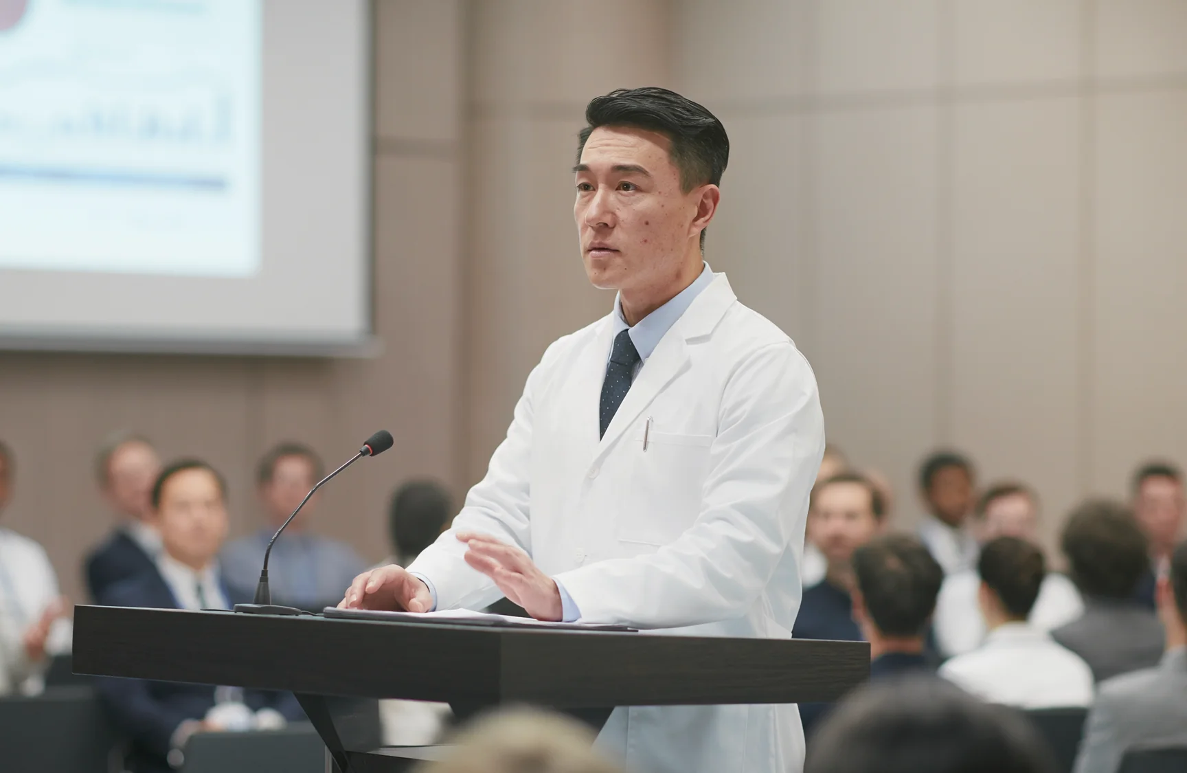 学会で英語発表を行う医師｜トライズ 医師のための英語習得コース
