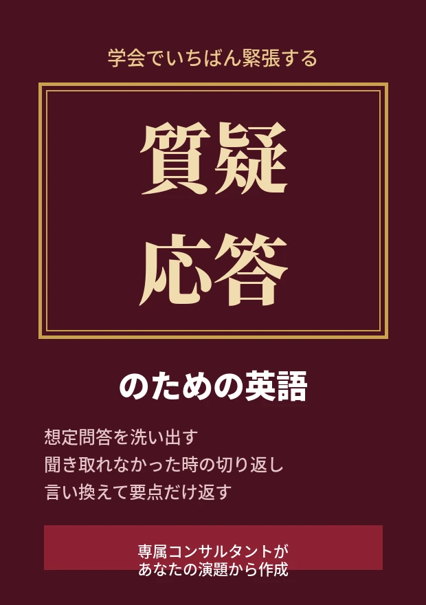 コーチング英会話「トライズ」質疑応答のための英語（オーダーメイド教材イメージ）